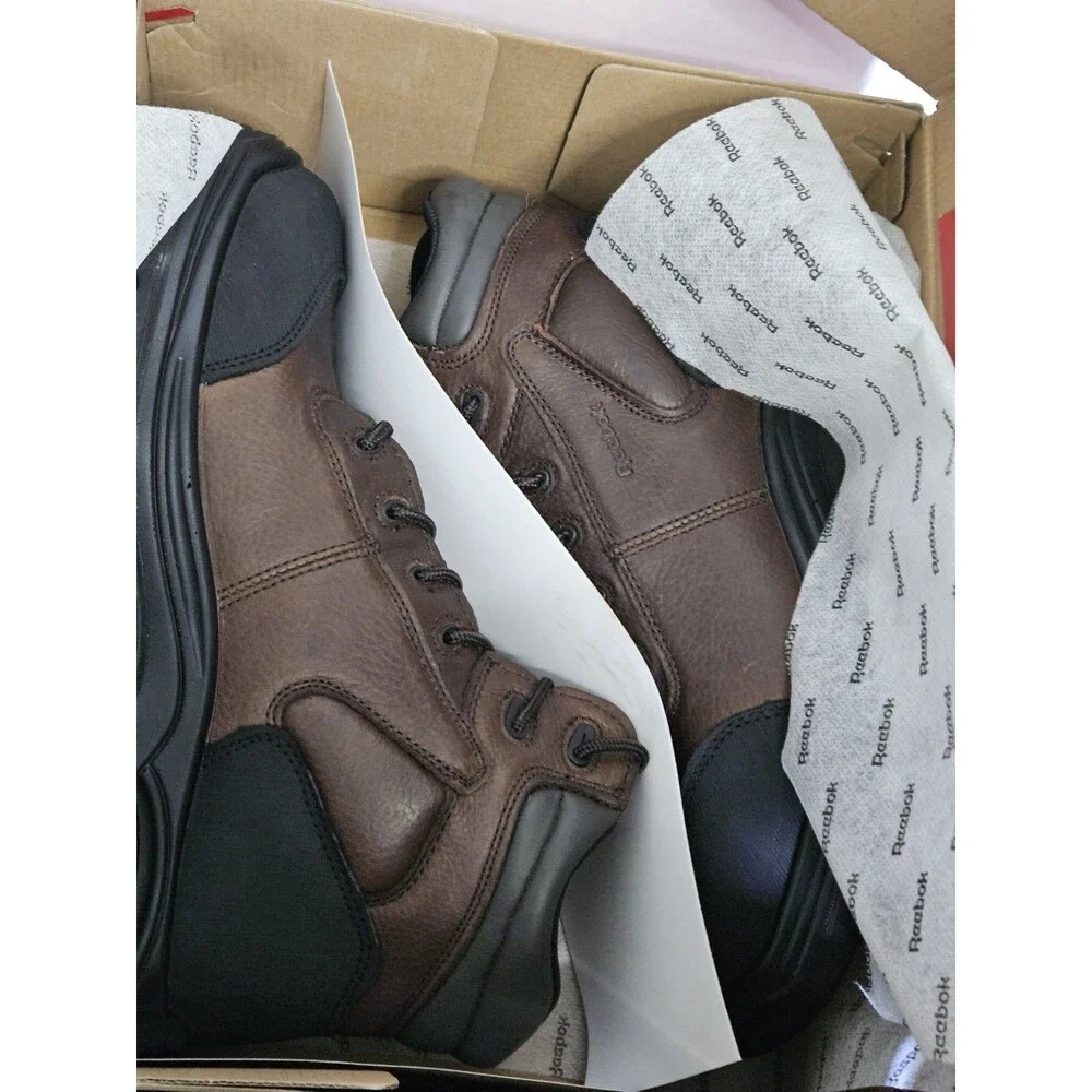 Sz 11.5 - Reebok Work Men's Trainex Comp Toe Work Boot Esd Dark Brown